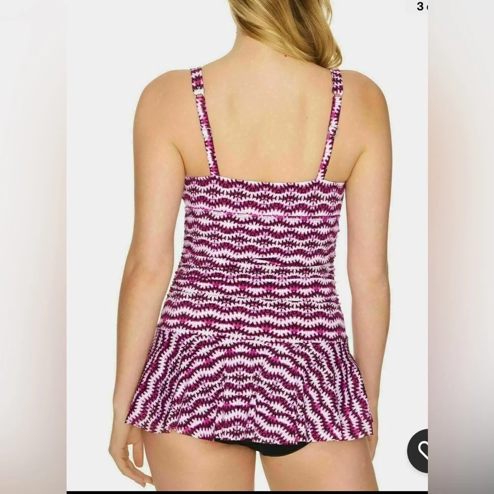 Swim Solutions Spring Play Tummy-Control Swimdress Size 10 - Picture 2 of 5